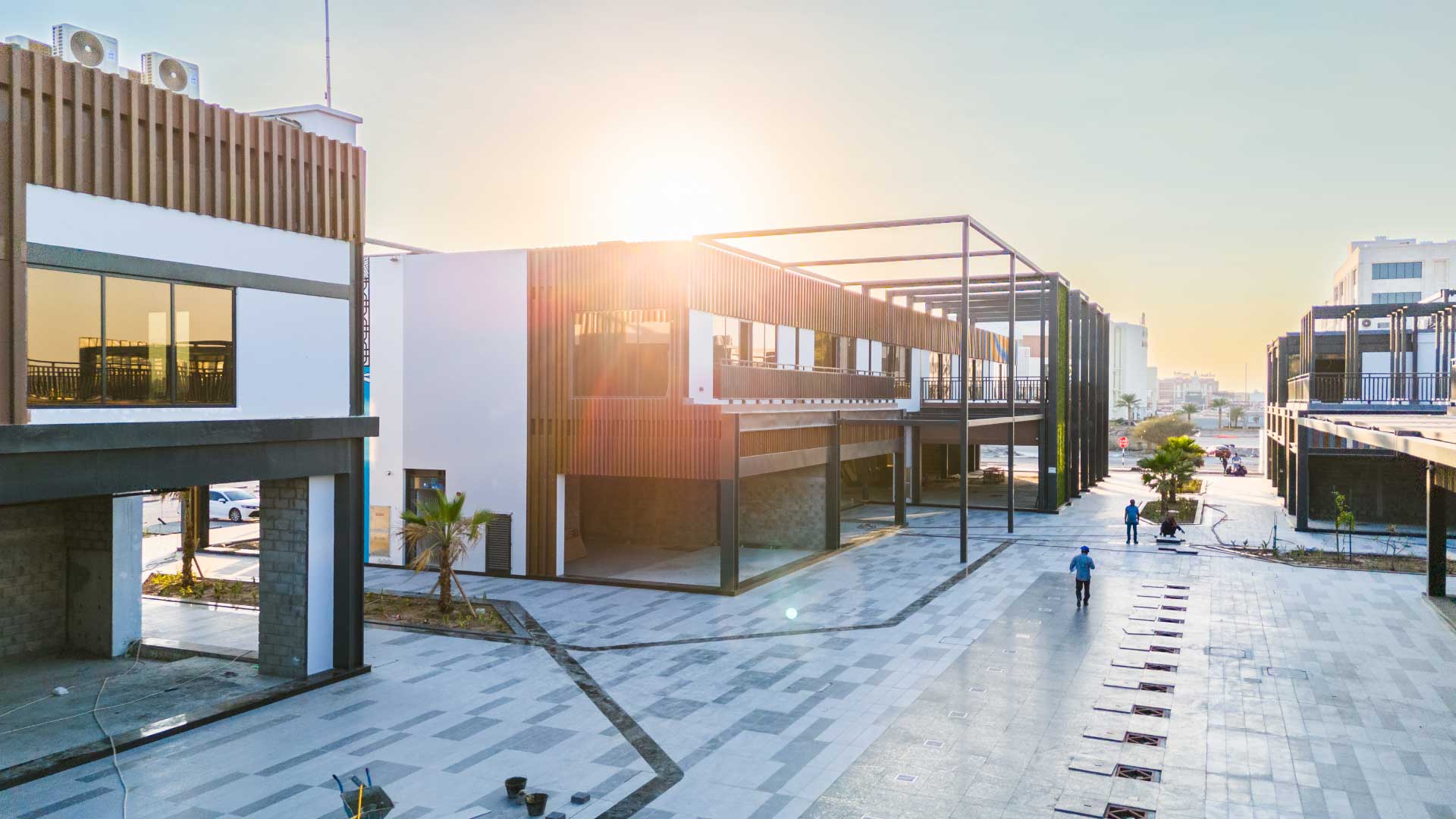 Al Nahdi Walk aerial view