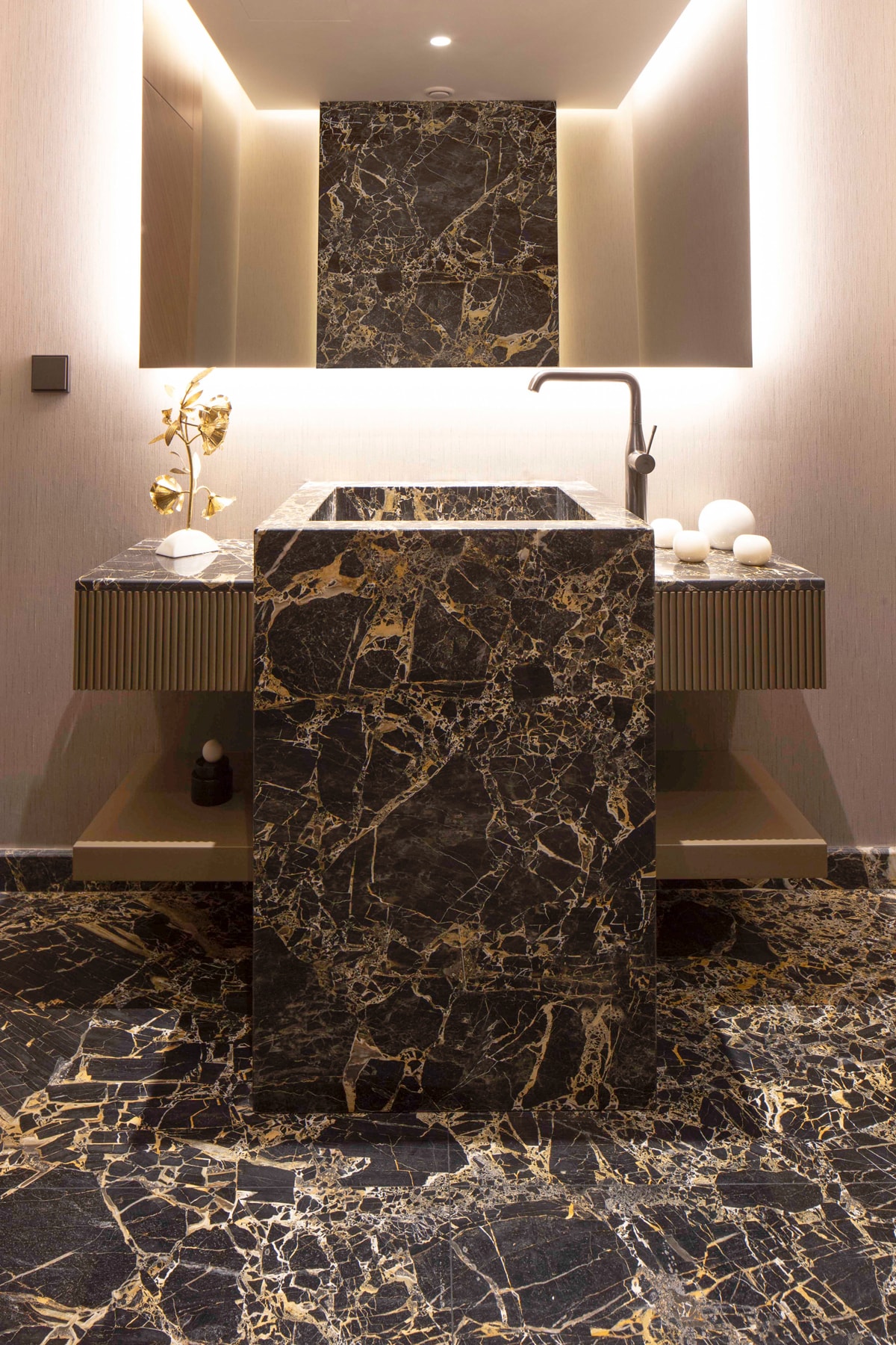 Master marble bathroom