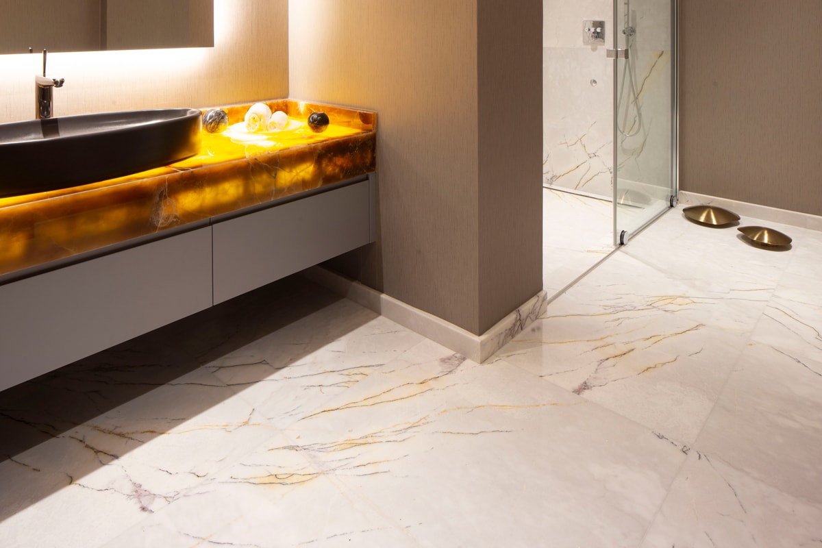 Marble shower design