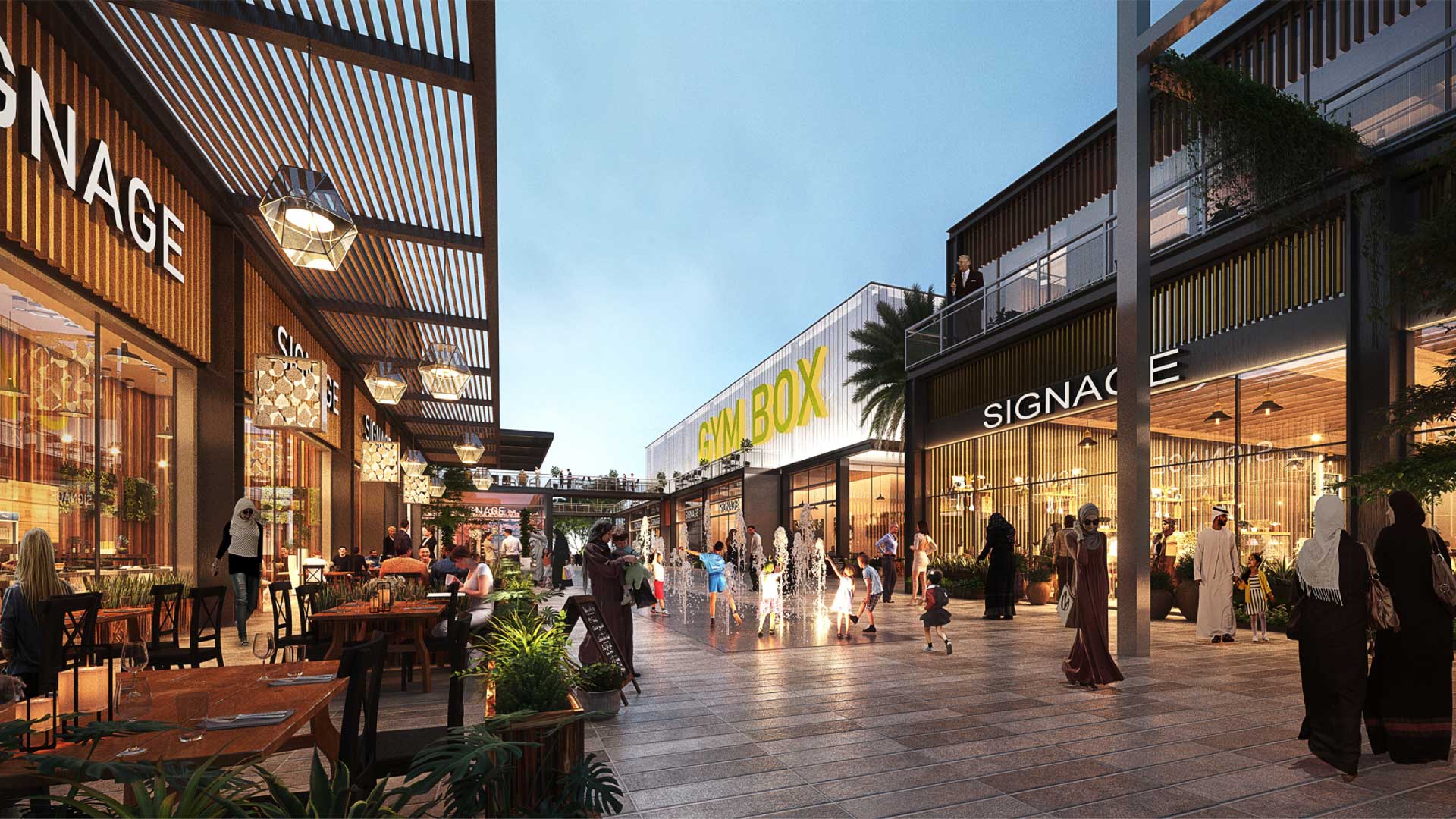 Commercial building exterior