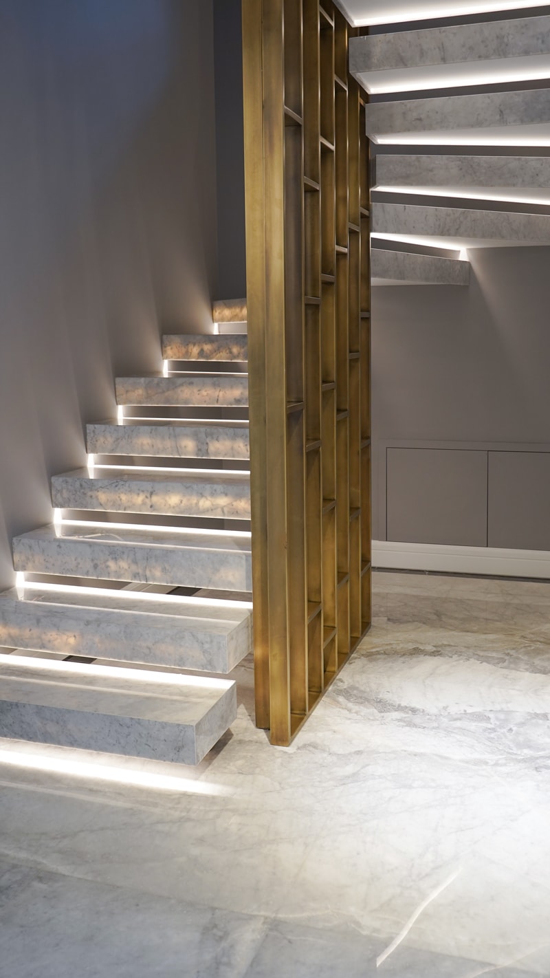 Marble inlay entrance