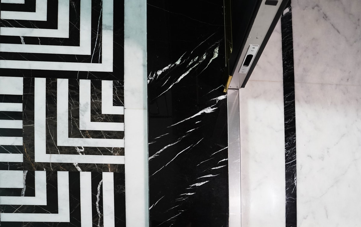 Marble inlay pattern