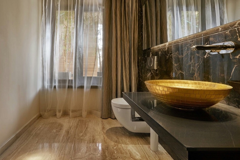 Residence lobby with marble